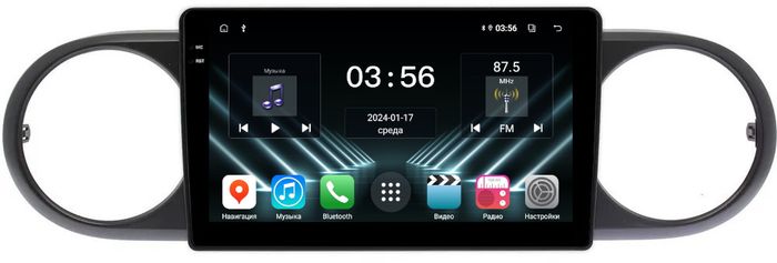 Магнитола для Toyota Corolla Rumion 2007-2016 - FarCar S280 монитор 9.5" IPS на Android 13, CarPlay