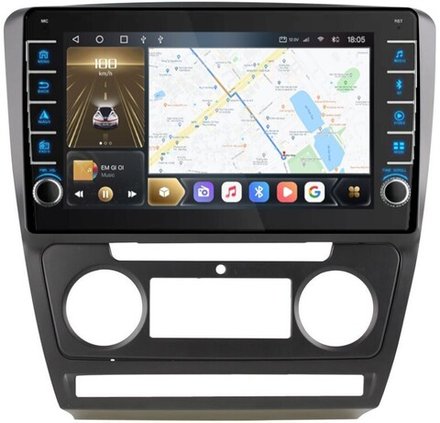Магнитола для Skoda Octavia A5 2004-2013 - Kuberg OL-1920 (кнопки и крутилки), Android 12, TS10, CarPlay, 4G SIM-слот