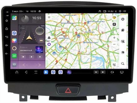 Магнитола для Infiniti EX25, EX37, QX50 2010-2017 - Kuberg KP-9250-FW QLed, Android 13, TS20, CarPlay, SIM-слот