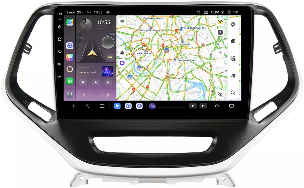 Магнитола для Jeep Cherokee 2014+ - Kuberg QLed, Android 13, TS20, CarPlay, SIM-слот