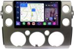 Магнитола для Toyota FJ Cruiser 2005-2022 (рамка серая) - FarCar S500-TS10 монитор 9.5" QLED на Android 14, Быстрая, CarPlay, 4G SIM-слот