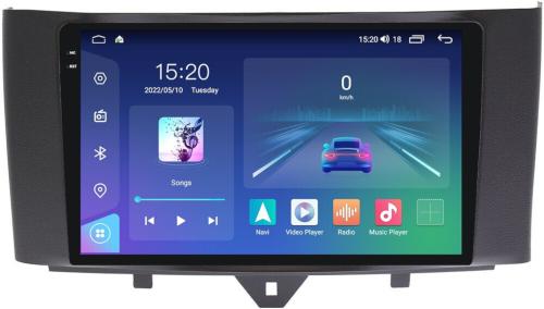 Магнитола для Smart ForTwo/ForFour 2012-2015 - Parafar PF215RN2K на Android 13, QLED+2K, ТОП процессор, 4Гб+32Гб, CarPlay, 4G SIM-слот