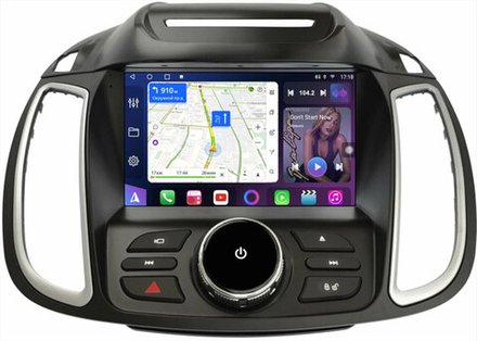 Магнитола для Ford Kuga 2 2012-2019 (без SYNC, рамка с кнопками тип 1) - FarCar GX9-8029F1A монитор 9.5" 2K QLED на Android 14, TS20, 6+128Гб, CarPlay, 4G SIM-слот