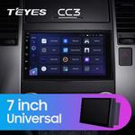 Магнитола для Toyota 200х100мм - Teyes CC3 дисплей 7" QLED на Android 10, Быстрая, CarPlay, 4G SIM-слот