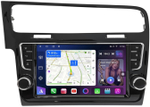Магнитола для Volkswagen Golf 7 2012-2020 (рамка с крутилками и кнопками) - FarCar 257F2 монитор 9.5" QLED на Android 14, TS18, CarPlay, 4G SIM-слот