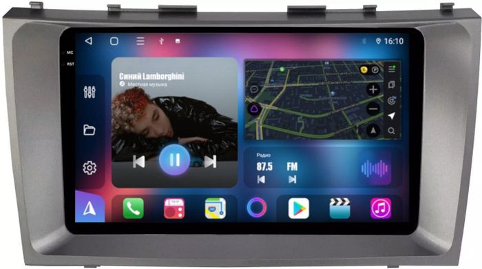 Магнитола для Toyota Camry 40 2006-2011 - FarCar S400-TS18 монитор 9.5" QLED на Android 14, CarPlay, 4G SIM-слот