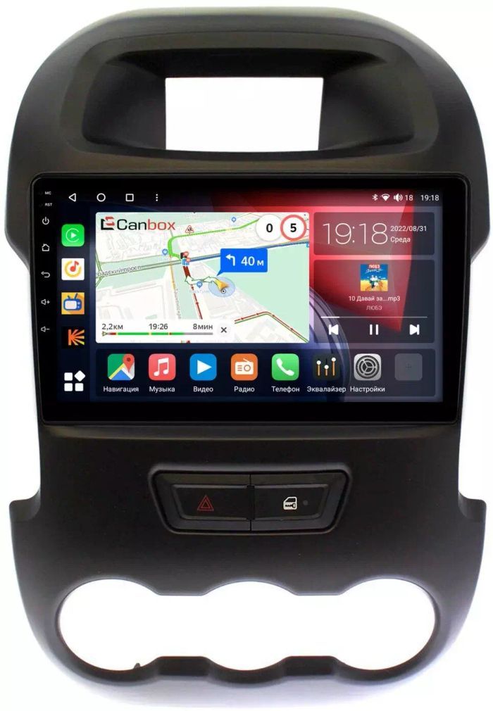 Магнитола для Ford Ranger 2011-2015 - Canbox 9165 Qled, Android 10, ТОП процессор, SIM-слот