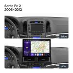 Магнитола для Hyundai Santa Fe 2 2006-2012 - Kuberg XD006/KP-13-464-S10 монитор 13" QLED+2K на Android 12, Быстрая, 4G SIM-слот, CarPlay