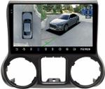 Магнитола для Jeep Wrangler 3 2010-2014 - Teyes CC3-2K-360 монитор 10.36" 2K QLED на Android 10, Быстрая, CarPlay, 4G SIM-слот, 4 камеры в комплекте