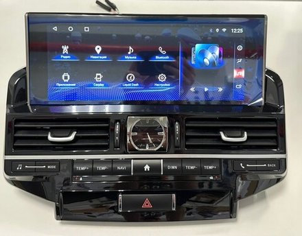 Магнитола для Toyota Land Cruiser 200 2007-2015 (климат на ШГУ) - RDL-LC200H-07-15-105 монитор 12.3" на Android 13, 6Гб+128Гб, CarPlay, 4G SIM-слот