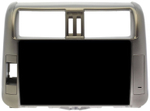 Магнитола для Toyota Land Cruiser Prado 150 2009-2013 (рамка бронза) - Teyes LUX ONE ROUND монитор 12.3" 2K QLED на Android 10, CarPlay, 4G SIM-слот