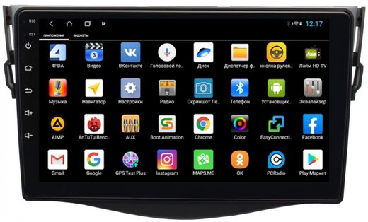 Магнитола для Toyota RAV4 30 2005-2012, Vanguard - Parafar PF018-1XHD на Android 13, 8-ядер, 4Гб+64Гб, CarPlay, 4G SIM-слот