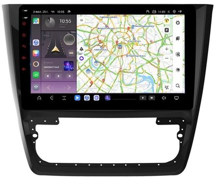 Магнитола для Skoda Yeti 2009-2018 (кондиционер) - Kuberg OL-1919 QLed, Android 13, TS20, CarPlay, SIM-слот