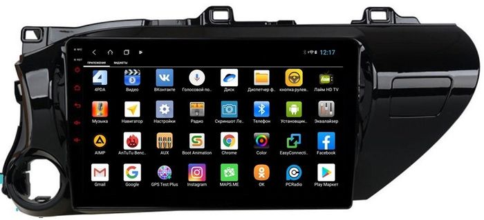 Магнитола для Toyota Hilux 8 2015-2023+ - Parafar PF063LUX2XHD на Android 13, 8-ядер, 4Гб+64Гб, CarPlay, 4G SIM-слот