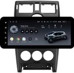 Магнитола для Lada Priora 2007-2013 (рамка черная тип 1) - Teyes LUX ONE ROUND монитор 12.3" 2K QLED на Android 10, Быстрая, CarPlay, 4G SIM-слот