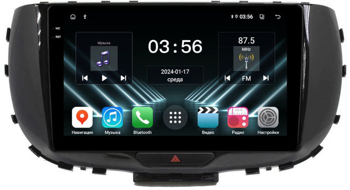 Магнитола для KIA Soul 3 2019+ - FarCar S280 монитор 9.5" IPS на Android 13, CarPlay
