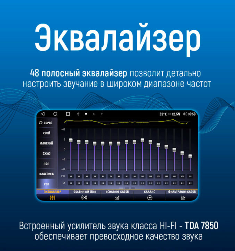 Магнитола для без рамки (экран 10") - Kuberg OL QLed, Android 12, TS10, CarPlay, 4G SIM-слот