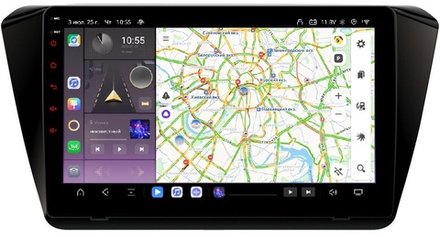 Магнитола для Skoda Superb 2015+ (без штатного усилителя) - Kuberg QLed, Android 13, TS20, CarPlay, SIM-слот