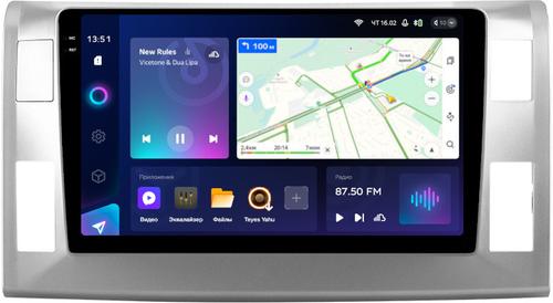 Магнитола для Toyota Estima 3 2006-2016 (без 360, рамка серебро 10 тип 1) - Teyes CC3-2K на Android 10, 2K QLED, ТОП процессор, CarPlay, 4G SIM-слот