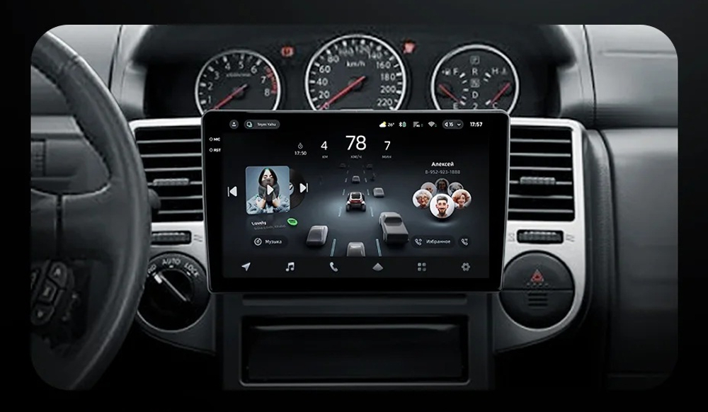 Магнитола для Nissan X-Trail T30 2003-2007 - FarCar BM10-2K-7010F2 монитор 10.36" 2K QLED на Android 14, TS10, 4+32Гб, CarPlay, 4G SIM-слот