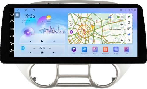 Магнитола для Hyundai i20 2009-2012 (климат) - FarCar монитор 12.3" 2K QLED на Android 14, TS10, CarPlay, 4G SIM-слот