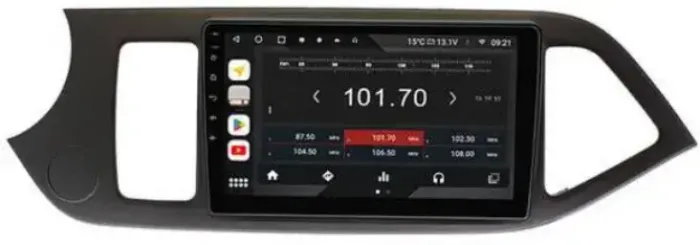 Магнитола для KIA Picanto 2011-2016 - Vaycar VA27-9217 на Android 13, 8-ядер, 2Гб-32Гб, 4G SIM-слот