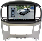 Магнитола для Hyundai H1 2015-2022 - FarCar BX586M-360 монитор 9.5" 2K QLED на Android 13, 6Гб+128Гб, CarPlay, 4G SIM-слот, 4 камеры в комплекте