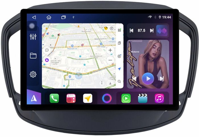 Магнитола для Opel Insignia 2013-2015 - FarCar BX877 монитор 13" 2K QLED на Android 13, TS10, 6+128, CarPlay, 4G SIM-слот