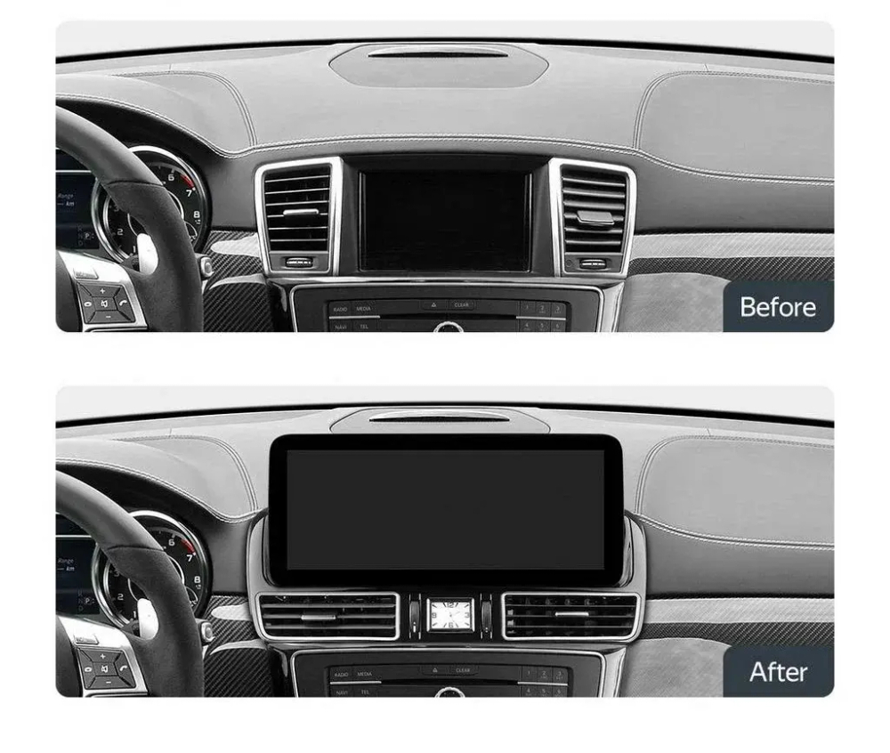 Магнитола для Mercedes-Benz ML (W166), GL (X166) 2011-2015 - Kuberg KP-M1205FW на Android 11, 8Гб+256Гб, CarPlay, 4G SIM-слот