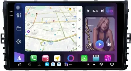 Магнитола для VW Jetta 7, Teramont, Taos, Multivan/Caravelle 2020+, Tiguan 2, Passat B8 - FarCar XXL1081M монитор 9.5" 2K QLED на Android 14, TS20, 8+256Гб, CarPlay, 4G SIM-слот