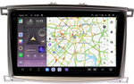 Магнитола для Toyota Land Cruiser 100, Lexus LX470 2002-2007 (экран климата снизу) - Kuberg OL-1698 QLed+2K, Android 13, TS20, CarPlay, 4G SIM-слот