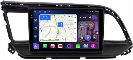 Магнитола для Hyundai Elantra 6 2018-2020 (без штатной КЗВ) - FarCar BM9-2K-7165A монитор 9.5" 2K QLED на Android 14, TS10, 4+32Гб, CarPlay, 4G SIM-слот