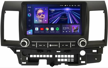 Магнитола для Mitsubishi Lancer X 2007-2016 (рамка с крутилками и кнопками) - Teyes CC3L на Android 10, 8-ядер, CarPlay, 4G SIM-слот