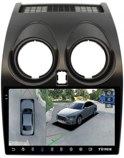 Магнитола для Nissan Qashqai J10 2006-2013, Dualis - Teyes CC3-2K-360 на Android 10, 2K QLED, 6Гб+128Гб, CarPlay, 4G SIM-слот, 4 камеры в комплекте
