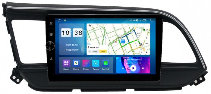 Магнитола для Hyundai Elantra 2019-2020 - Parafar PF365FHDAV на Android 13, CarPlay, 4G SIM-слот