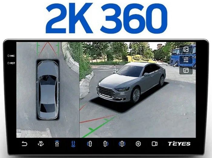 Магнитола для Toyota Harrier 3 XU60 2013-2020 (без JBL, рамка-накладка) - Teyes CC3-2K-360 на Android 10, 2K QLED, 6Гб+128Гб, CarPlay, 4G SIM-слот, 4 камеры в комплекте