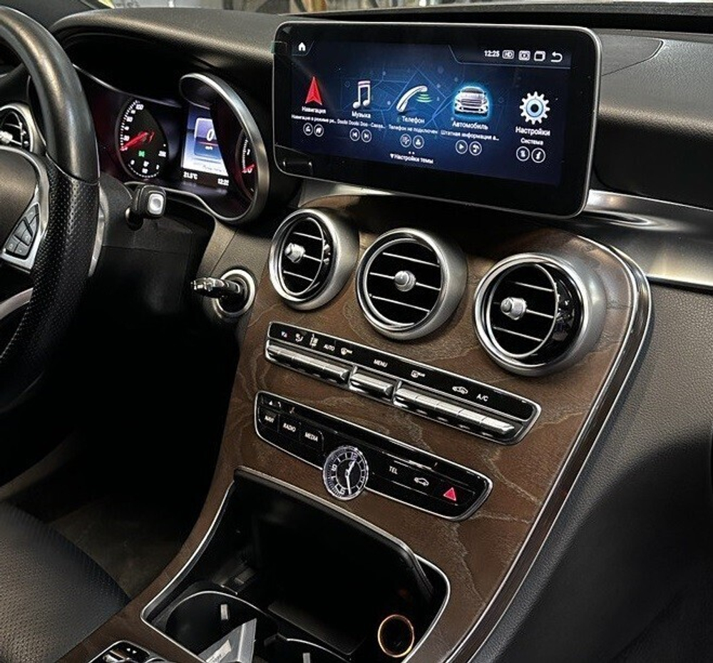 Магнитола для Mercedes-Benz GLC (X253) 2015-2018 NTG 5.0/5.1 - Parafar PF6118A138/128GLC монитор 10.25" на Android 13, 8Гб+128Гб, CarPlay, 4G SIM-слот