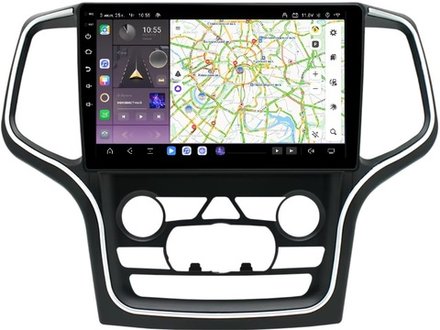 Магнитола для Jeep Grand Cherokee WK2 2013-2021 (взамен 8.4" экрана) - Kuberg QLed, Android 13, TS20, CarPlay, SIM-слот