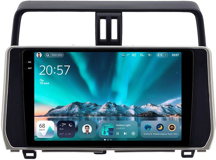 Магнитола для Toyota Land Cruiser Prado 150 2017-2023 - Teyes CC4 монитор 10.36" 2K QLED на Android 14, Snapdragon 680, DSP, CarPlay, 4G SIM-слот