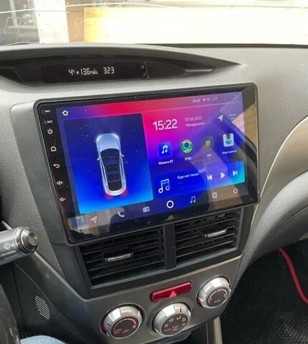 Магнитола для Subaru Forester 3 2008-2013, Impreza 3 2007-2011 - FarCar 062M монитор 9.5" QLED на Android 14, TS18, CarPlay, 4G SIM-слот