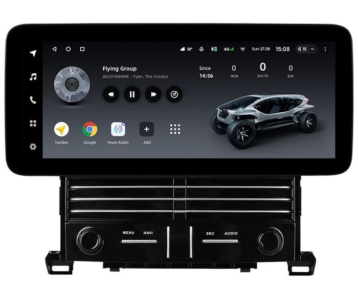 Магнитола для Toyota Alphard H20, Vellfire 2008-2014 (более 10 динамиков) - Teyes LUX ONE ROUND монитор 12.3", Android 10, CarPlay, 4G SIM-слот