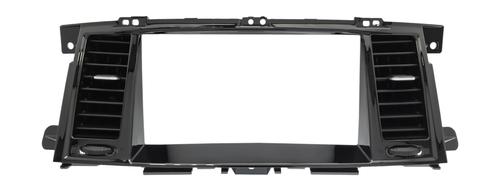 Комплект рамки с разъёмами 9" Nissan Patrol Y62, Infiniti QX56/QX80 2010-2019 глубокая с воздуховодами(поддержка Bose, 360 и мониторов)