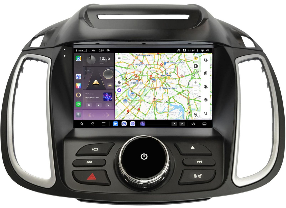 Магнитола для Ford Kuga 2 2012-2019 (без SYNC 3) - Kuberg QLed, Android 13, TS20, CarPlay, SIM-слот