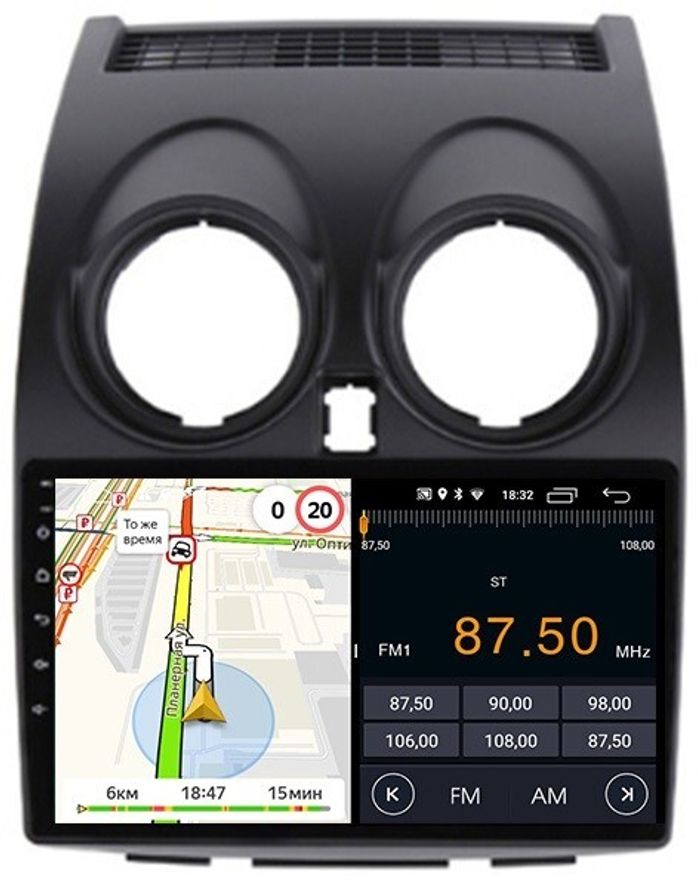 Магнитола для Nissan Qashqai J10 2006-2013, Dualis - Parafar PF788FHD на Android 13, 8-ядер, 2Гб+32Гб, CarPlay, 4G SIM-слот