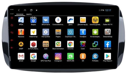 Магнитола для Smart ForTwo/ForFour 2014-2022 - Parafar PF214XHD на Android 13, 8-ядер, 4Гб+64Гб, CarPlay, 4G SIM-слот