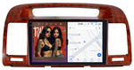 Магнитола для Toyota Camry 30 2001-2006 (рамка дерево) - Redpower 85164W PRO/PROmax ТОП звук, 2K QLED, Android 14, CarPlay, 4G SIM-слот