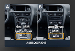 Магнитола для Audi A5 (8T) 2007-2016 (с джойстиком MMI) - Parafar PF9606BGB-High на Android 10, 8-ядер (МТК), 8ГБ-64ГБ и встроен 4G модем