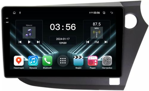 Магнитола для Honda Insight 2 2009-2014 (правый руль) - FarCar DX9-22-304 монитор 9.5" IPS на Android 13, 4+64Гб, CarPlay