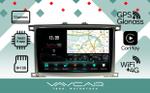 Магнитола для Toyota Land Cruiser 100, Lexus LX470 2002-2007 (экран климата снизу) - Vaycar VA77-1166-2K на Android 13, Быстрая, 2K QLED, CarPlay,4G SIM-слот