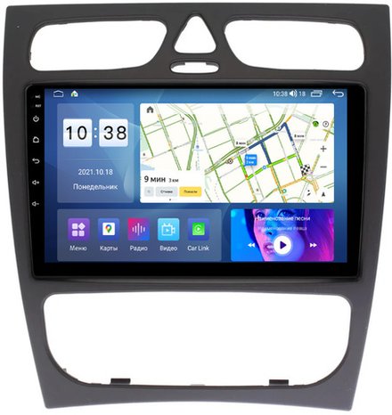 Магнитола для Mercedes-Benz G (W463) 2000-2006, C (W203) 2000-2004 - Parafar PF205UHD на Android 13, QLED, ТОП процессор, 8Гб+128Гб, CarPlay, 4G SIM-слот